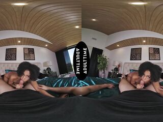 UP CLOSE VR - Wicked Petite Brunette Addis Fouche Drops Shorts To Wildly Ride Your Big Wang POV
