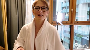 Italian hottie Sa Bell sucks and fucks a stiff cock