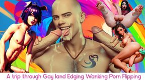 A trip through Gay land Edging Wanking Porn Flipping mp3