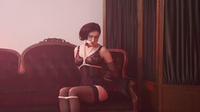 The maid tied her Mistress with ropes (4K)