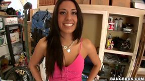 BANGBROS - Athletic Latina Lyla Storm Deepthroats & Rides Big Black Cock