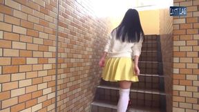 Flirty Visitor in a Short Skirt Invites Me in, POV Turns Heated with Toy and Relentless Pace Part 1