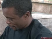 Skinny babe Petra takes massive black cock