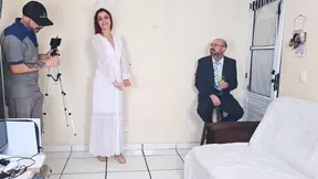 Hot bride cheats on her older husband with a young photographer