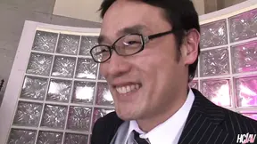 Lucky man drills two hot Japanese sluts