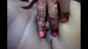 Newly married bhavna showing her chut before getting fucked.