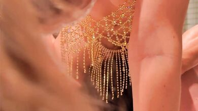 TRAILER: My Golden Chain Bra Broke Slapping His Sexy Butt During Deep Christmas Creampie Sex