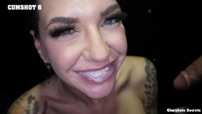 takes on multuple cumshots in her mouth 2nd visit