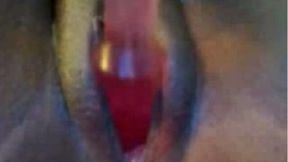 Big bottomed mature nerdy black lady played with her hungry pussy on webcam