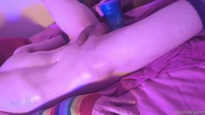 Raine Ryder Femboy Ass Destroyed by Huge Dildo Gushing Cum Fest