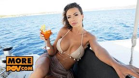 Shalina Devine gets her gorgeous tits jerked and cock&#x1F32D; sucked in pure depraved POV debauchery