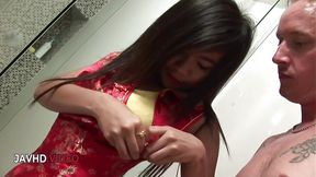 Naughty Japanese Temptress Sasha Dazzles in Sultry Solo Showdown