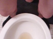POV Horny Transgirl Pissing Recovering After Last Night at Home Alone