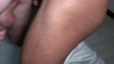 Daddy XXL fucked bareback by Straigth arab and creampied