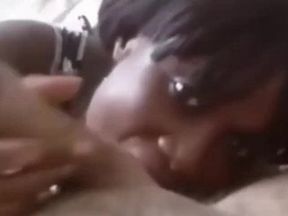 Nubian Princess Worships Big White Cock
