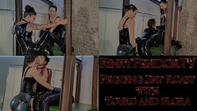 Pegging Spit Roast 4K HDR with Mistress Youko Miss Flora Maz Morbid #pegging