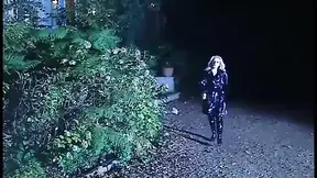 Blonde Bombshell Bound in Lingerie