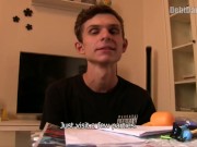 DEBT DANDY 259 -  Slim Tiny Twink Gets On His Knees To Pay His Landlord