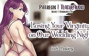 Losing Our Virginities on Our Wedding Night (F4M)