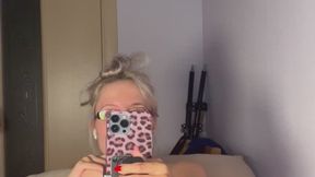 Cuckold Private Cam Worship – Goddess in Thick Eyeglasses, Wet Lips and Tongue Deep-Throating Dildo While Teasing Tits for Helpless Addicts