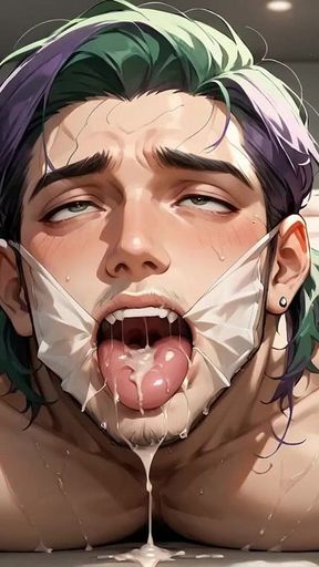 A Torn Stud with Purple Spikes Lies on His Bed, Ready to Ejaculate - the Best Fuck-a-thon Gig Ever Took Hold of on Film!