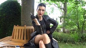 Lady Victoria Valente uses you outdoors
