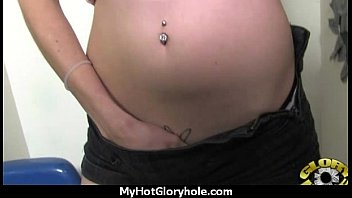 Hot couple having oral sex in gloryhole interracial 5