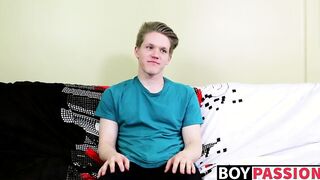 Taylor Tyce gets a naked cock in his ass after an interview