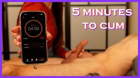 Five minutes to cum - Tease and Denial with Fleshlight - Femdom