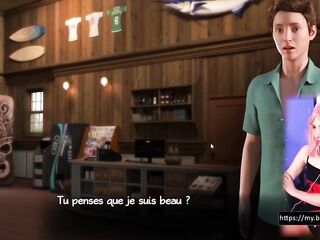 (Clip 15) CUNI derrière le comptoir devant un client ! FR Treasure of Nadia Story