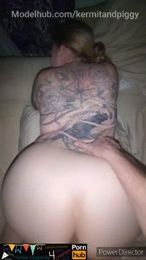 Creampie Me Tattooed Piggy Doggystyle with Back Rub the Deal