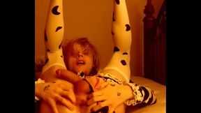 femboyscotty23 - Cute sissy trap milking udder from behind then squirting my milky cum load in your mouth with vibrator shoved up my hole!