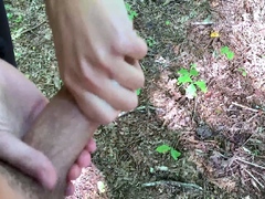 Amateur milf car outdoor handjob