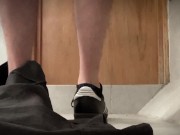 Sneaker Removal with a Touch of Man Ass