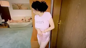 Naughty girlfriend Eat Stepdaddy Dick When milf Isn't Home