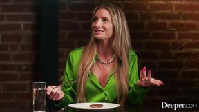 Deeper Insatiable Yhivi Has Secret Sex With Boyfriend At Dinner Party