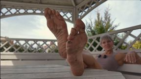 Ruslana After Her Visit In Garden Encourage You To Worship Her Natural Dirty Feet - Part 1 - 4K