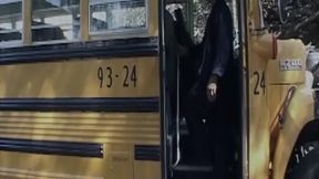 Mature Brunette MILF Gets Facial After Bus Fuck