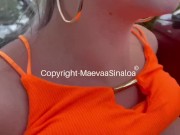 Maevaa Sinaloa - Je me fais baiser Squirt et me prend une faciale sur un parking extérieur en public
