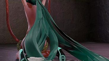Hatsune Miku Insect Hentai Vocaloid Bondage Doggy Style Creampie Mmd 3D Clear Blue Hair