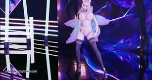 [MMD] Kara - Lupin Ahri naked dance kda league of legends sexy kpop dance