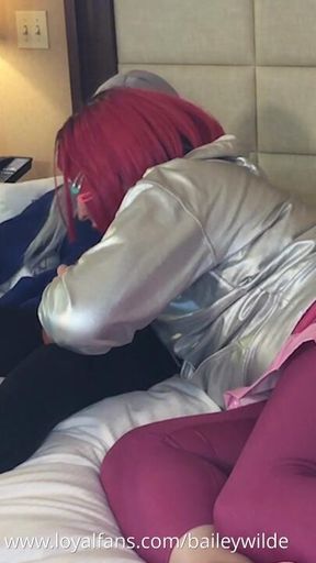 Gorgeous Femboy Goddess Gets Blowjob from Trans Kelsey Masters - Compilation 1