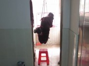 body wrap and tied up myself