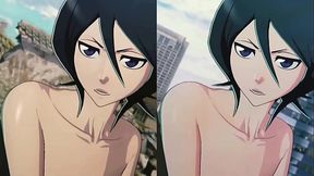 Bleach: ReBirth of Souls Nude Rukia Mod by LiquidTofu side-by-side