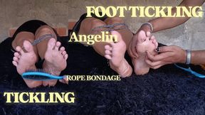 A mature woman's feet are tickled a lot (1)