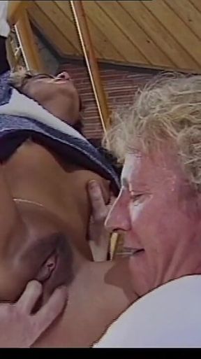 Fantastic *** Ass Fucked and Cumshot on Hairy Pussy by Huge Vintage Cock