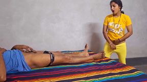 Stepbrother is playing with his cock, Lily is hot and helping him