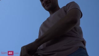 Slim4K - Runaway Bride - Coffee and hot sex for slim cutie