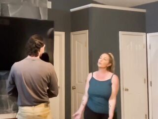 Hot Busty Mature MILF Danni Jones' Son's Friend Fixes Her House and Her Snatch - 32 Year Age Gap!!
