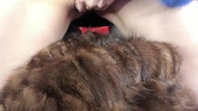 Webcam Show, Fur Fucking, Fart and Squirt on Fur, Furgasm